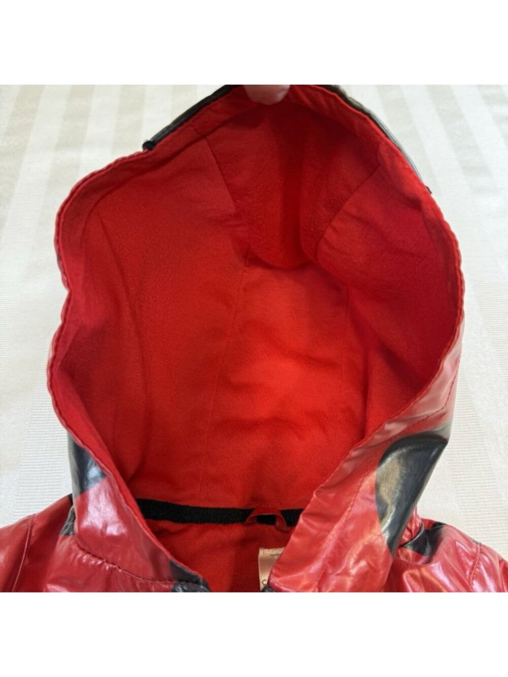 Carters Girl's Ladybug Size 18 Months Red & Black Hooded Rain Jacket Spring - Picture 7 of 10